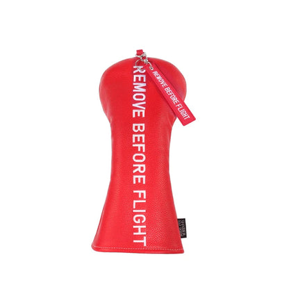 Red Remove before Flight Golf Headcover Golf 460CC Driver Cover